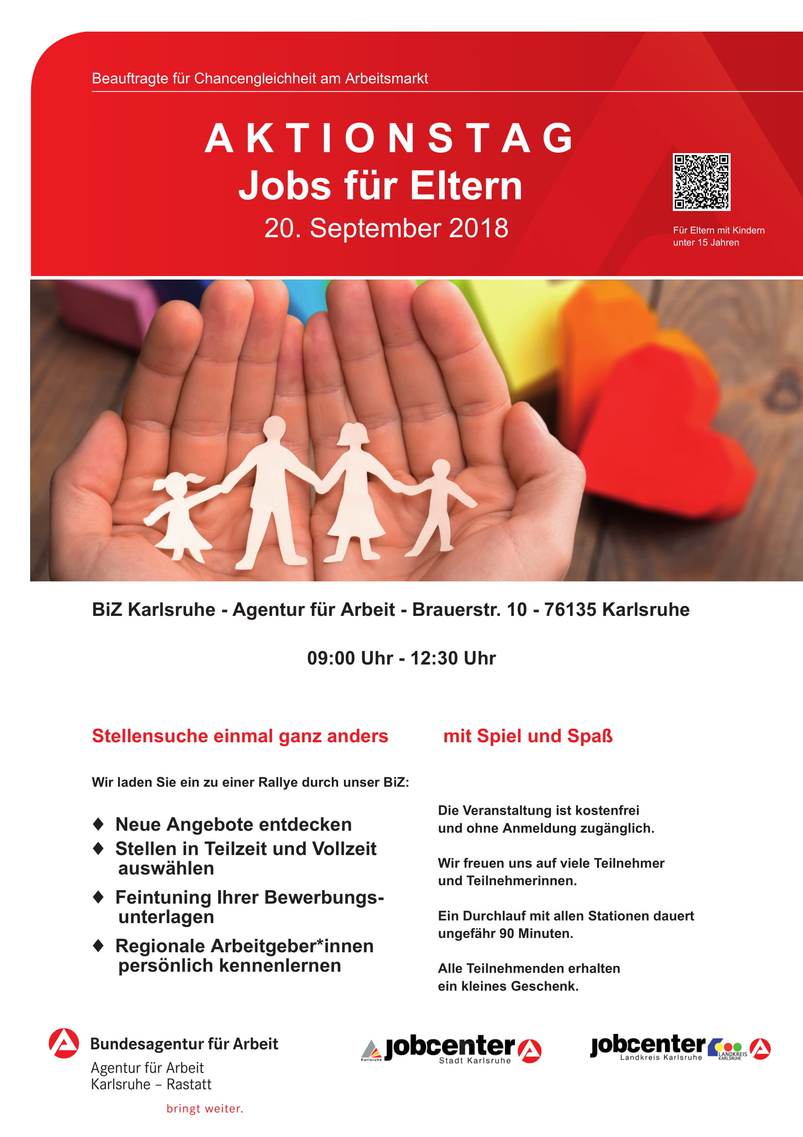 Arbeitsagentur, Stellensuche Spiel und Spaß, Karlsruhe