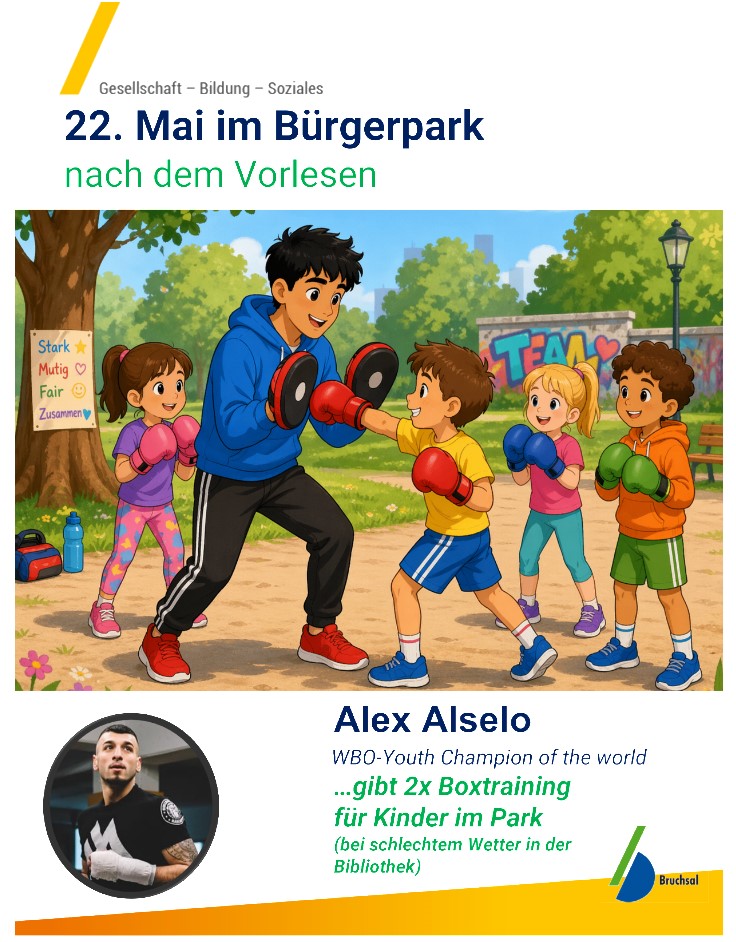 Familienfest, Familienzeit im Park, Bündnis für Familien Boxen mit Bosweltmeister alex alselo, Familienzeit im Park, Bündnis für Familie Bruchsal