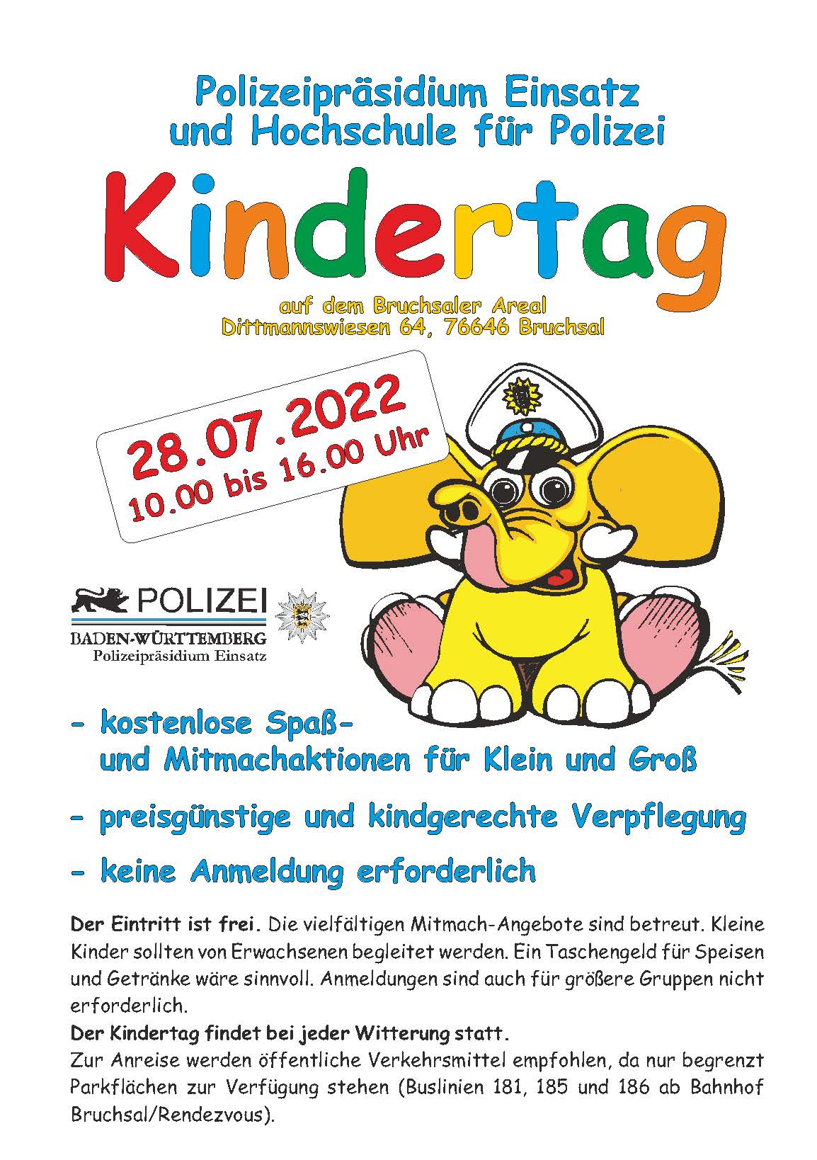 Kindertag / Polizeipräsidium Einsatz & Hochschule für Polizei