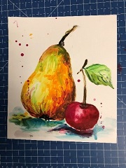 Obst Obst, Kirsche, Birne, Malen