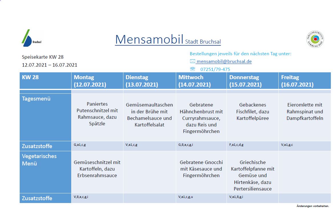 Speiseplan